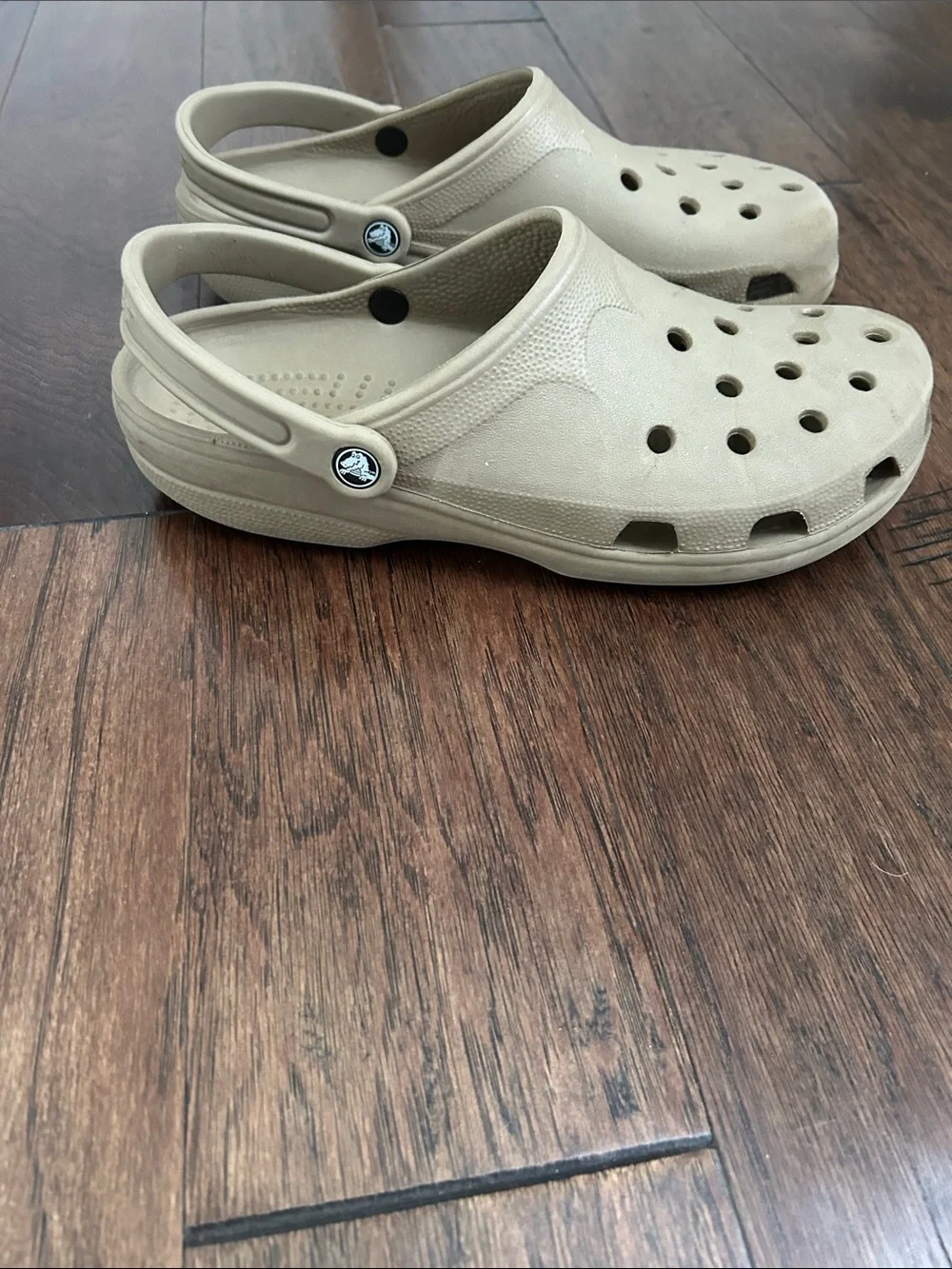 Men’s size XXL 12-13 Neutral Beige crocs - Comfortable Everyday Shoe